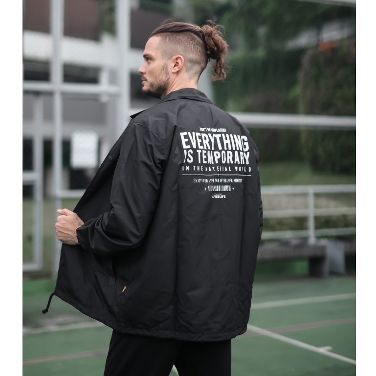 AFTERLIFE - Coach Jacket Temp Black