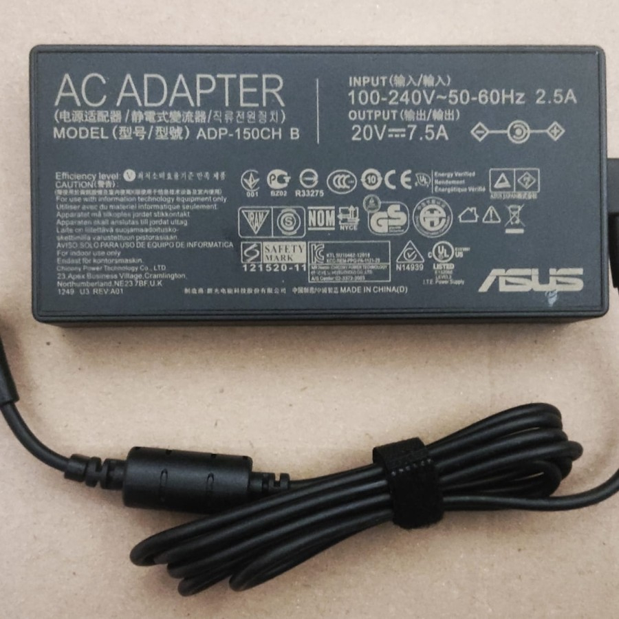 Adapter Adaptor Charger Original Asus ROG Strix G512LI  G531GD G531GT G731GT GL531GT 20V-7,5A