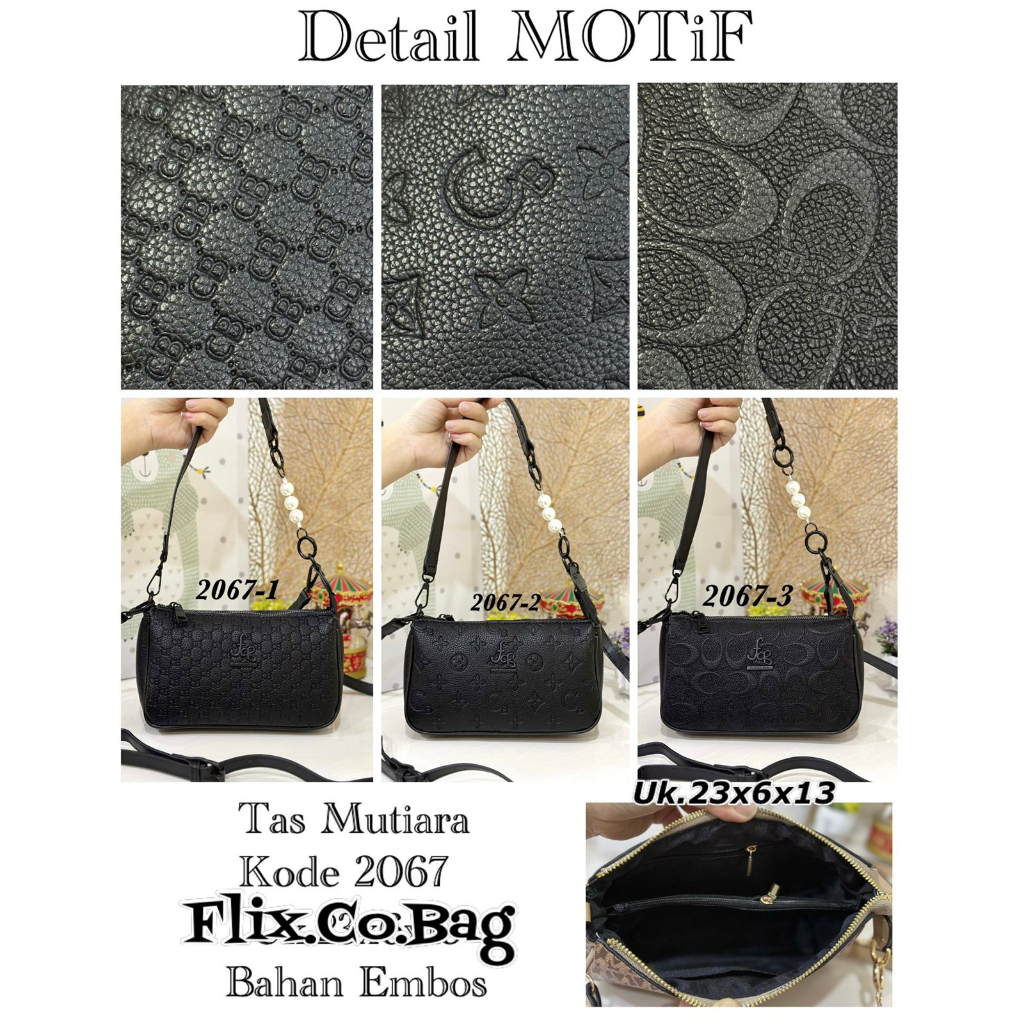 Tas mutiara 2067 uk.23x6x13 cm IMPORT