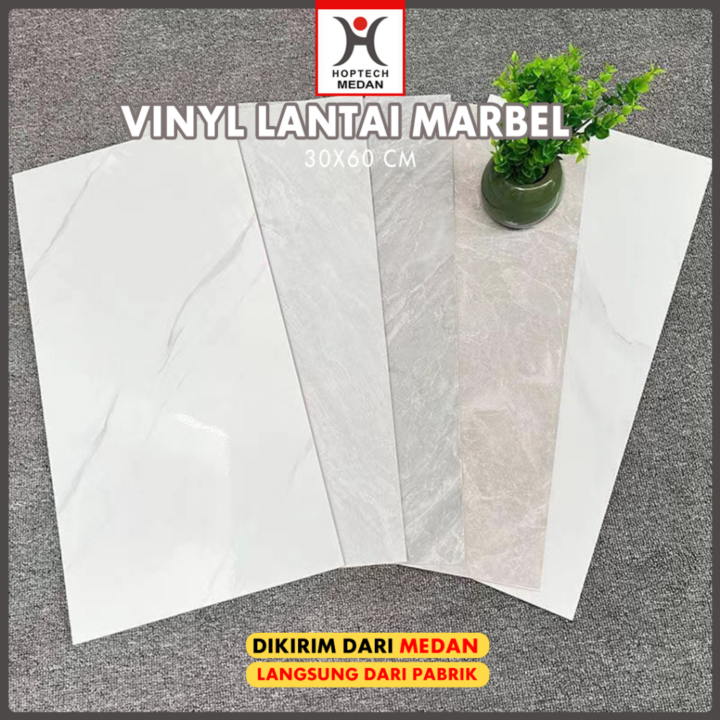 Wallpaper dinding VINYL Marble 30 x 60 cm /  Lantai Vinyl Marbel Granit / Stiker Lemari Cabinet Marbel