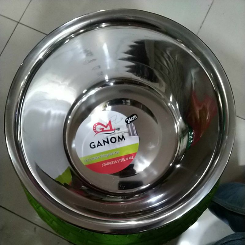 Baskom Stainless / Mixing Bowl GANOM  24CM