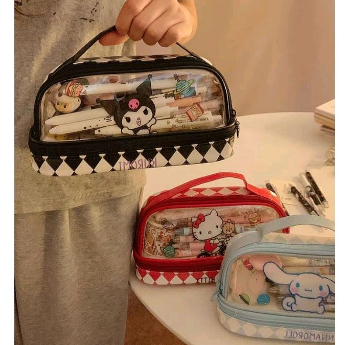 

Pouch Import Sanrio / Kotak Pensil Pochacco Import Lucu / Dompet Pensil Make Up Cinnamoroll / Pensil Case Kuromi Melody Pochacvo