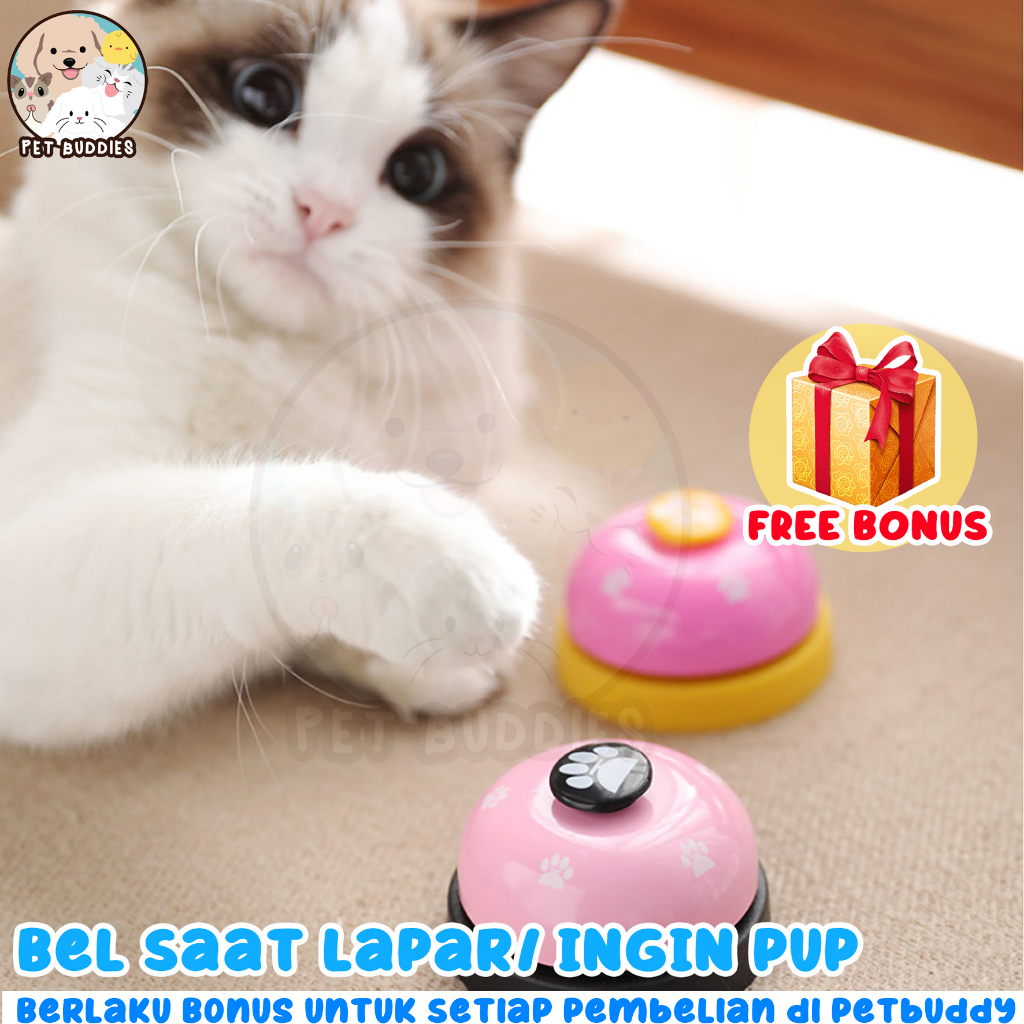 [FREE BONUS]Bel Lonceng Stainless Latihan Training Makan Anjing/Kucing