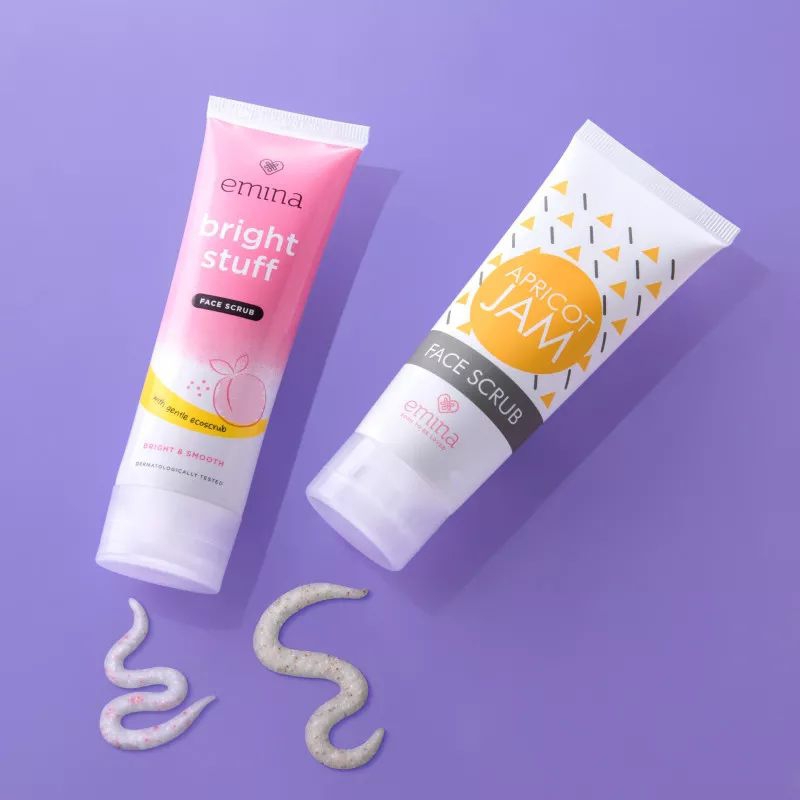 Emina Apricot Jam Face Scrub 60ml | Scrub Wajah