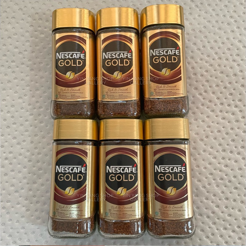 Nescafe Gold Kopi Instan Kopi Hitam 100g Jar