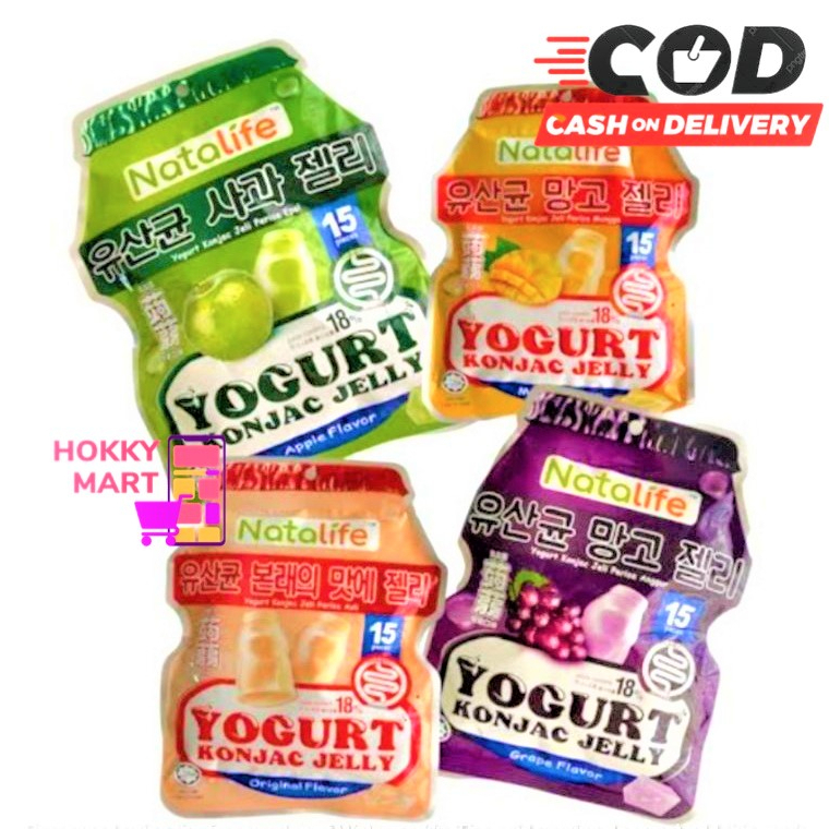 

(HOKKY) NataLife Yogurt Konjac Jelly Jeli Import Malaysia HALAL Indonesia Vegetarian All