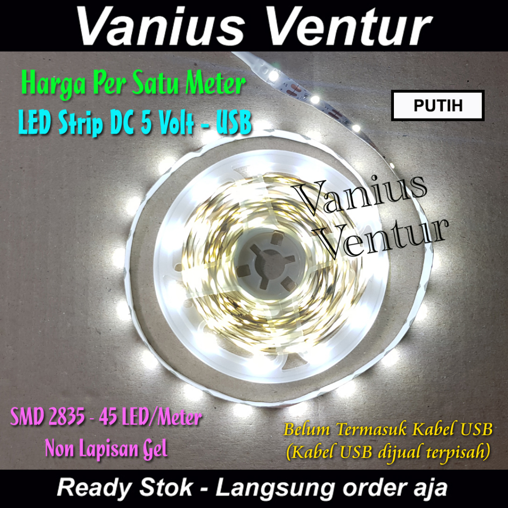LED Strip 2835 DC 5V PANJANG 1 METER