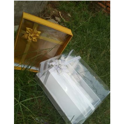 Kotak hantaran seserahan mika tinggi satuan warna silver