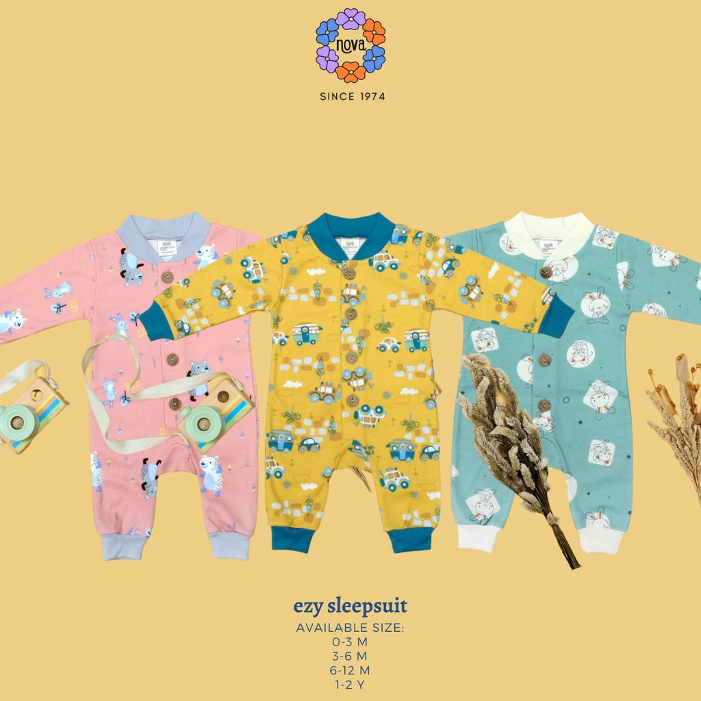 Nova Ezy Sleepsuit -Jumper Panjang Motif Playground SNI