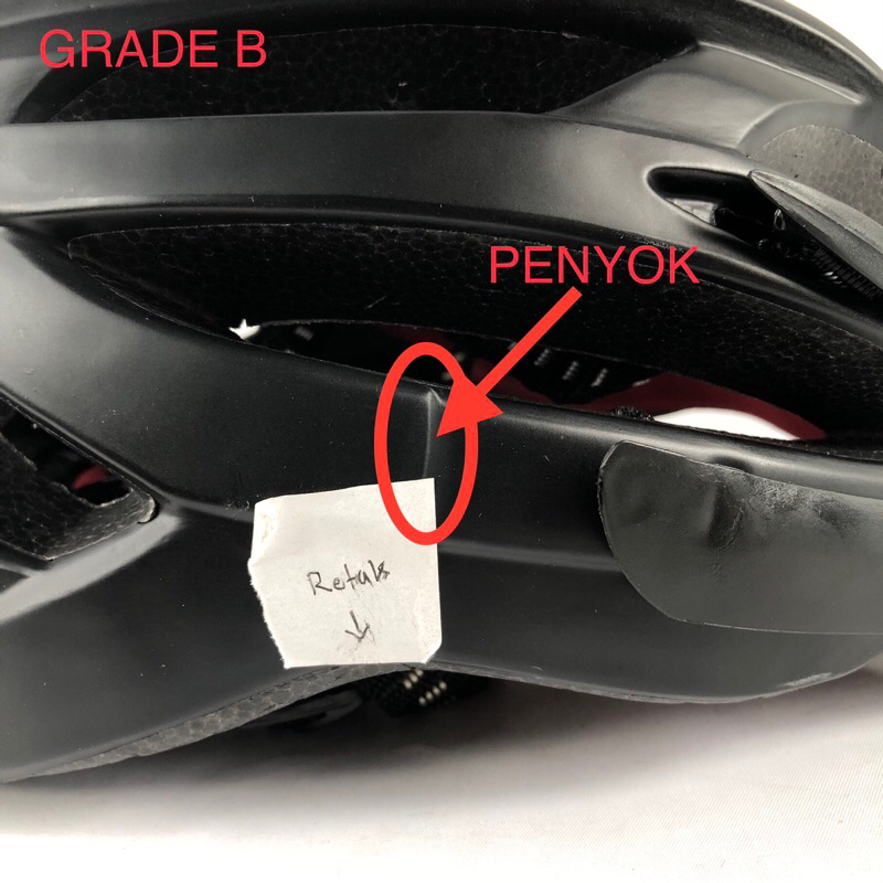 [OBRAL RIJEK] Helm Sepeda Cycling Helmet EPS Foam PVC Shell LED - XK07