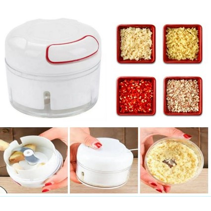 Blender Mini Bumbu Mini Chopper Portable Manual Tarik Tangan Alat Coper Pemotong Sayur Dan Buah Kecil