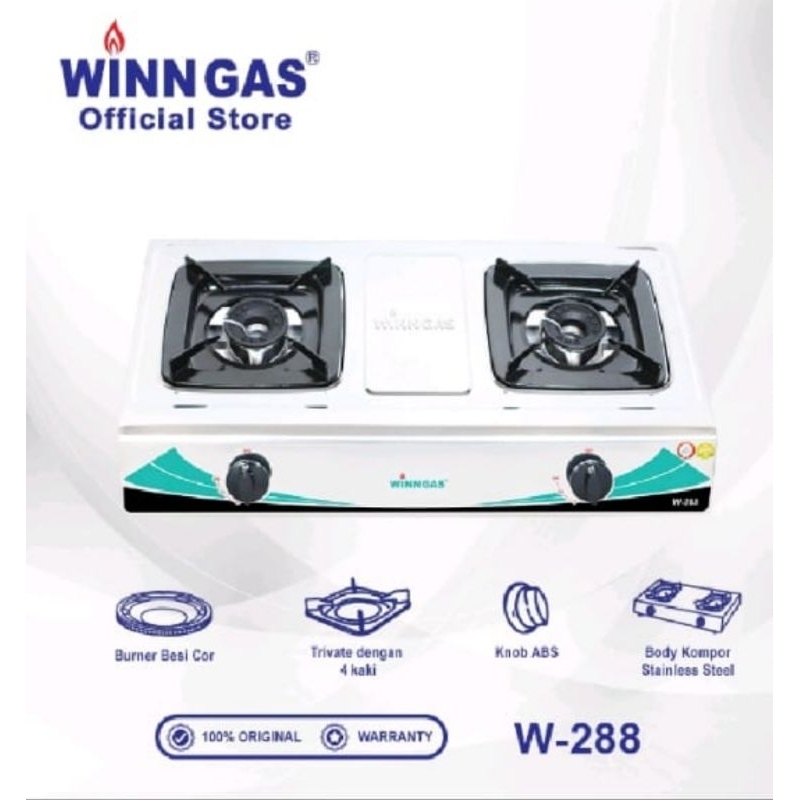 Kompor gas 2 tungku WINN GAS W-288 / W233 Kompor WinnGas