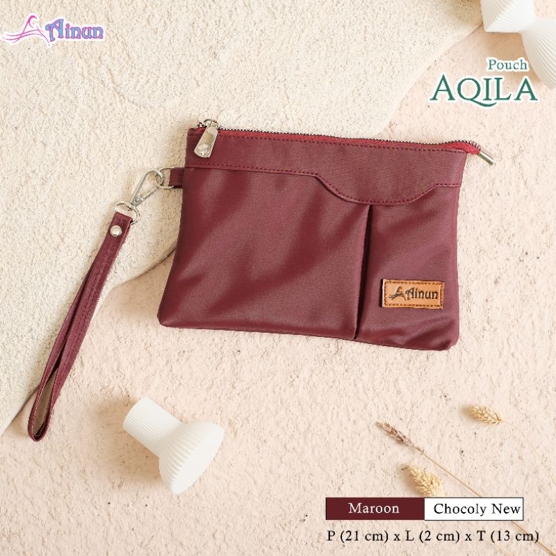 POUCH AQILA BY AINUN TAS WANITA MURAH BAHAN CHOCOLY