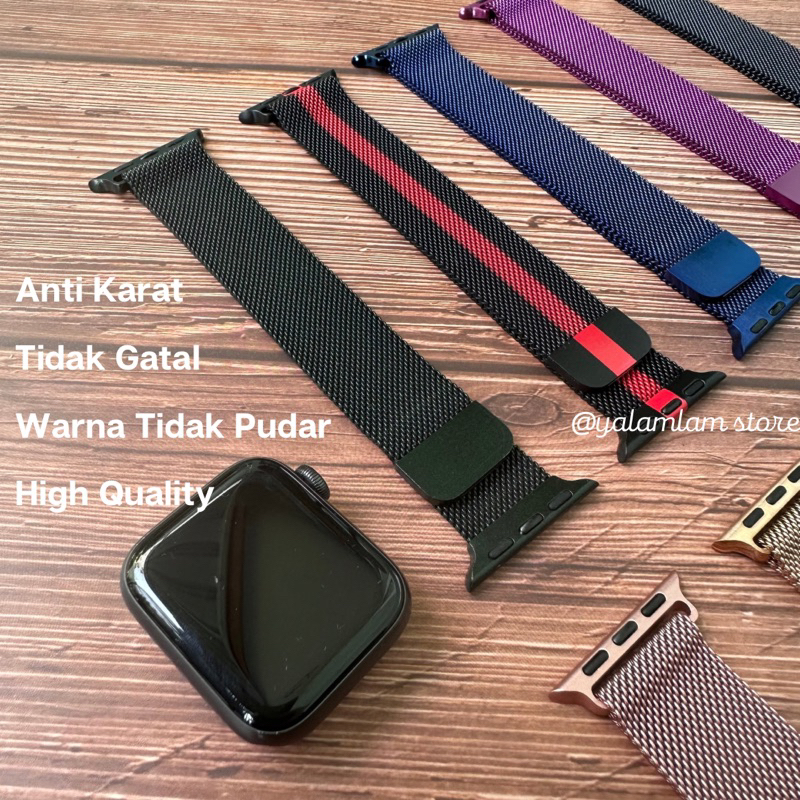 Premium Strap Milanese Loop iWatch Smart Apple Watch Ultra 8 7 6 5 4 3 2 1 SE series 49mm 45mm 44mm 42mm 41mm 40mm 38mm
