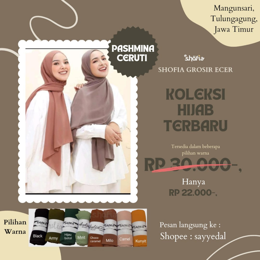 HIJAB PASHMINA CERUTI