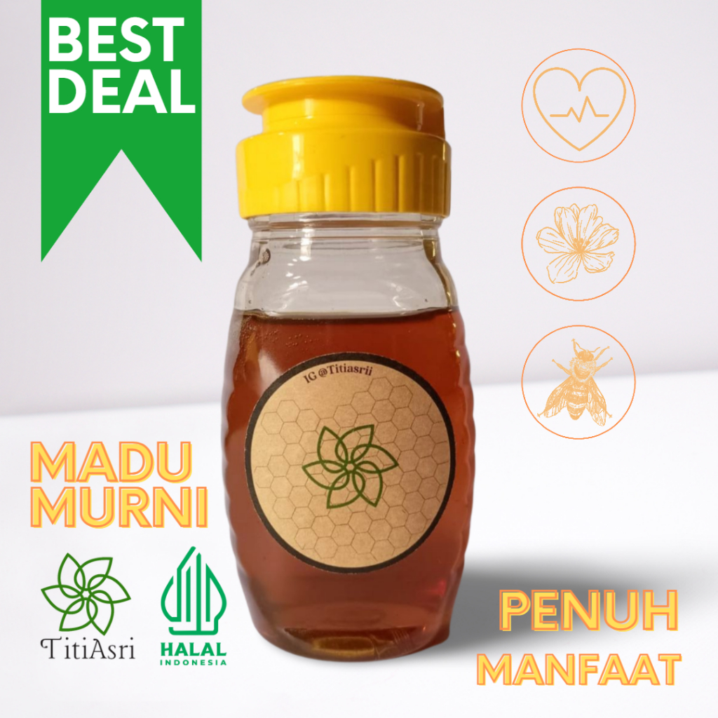 

Madu murni mentah lokal nektar multiflora