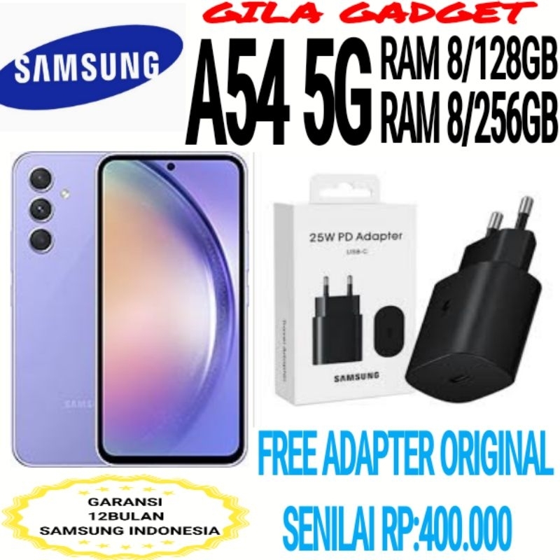 SAMSUNG A54 5G RAM 8/128GB + RAM 8/256GB GARANSI RESMI