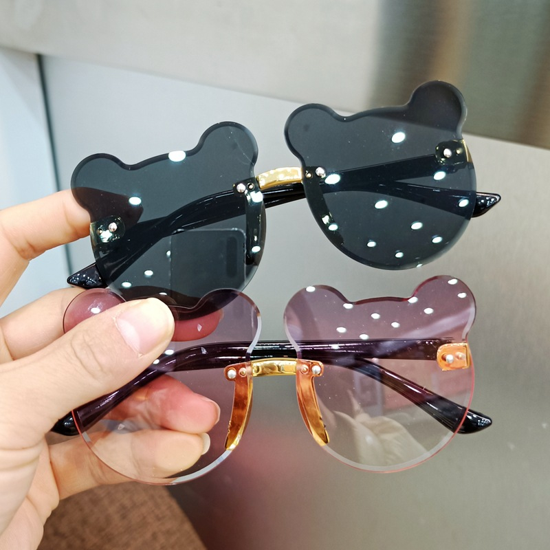 DODORY K719 Kacamata Anak Bear Shape Kacamata Anak Model Beruang Kacamata Telinga Beruang Sunglasses Kids