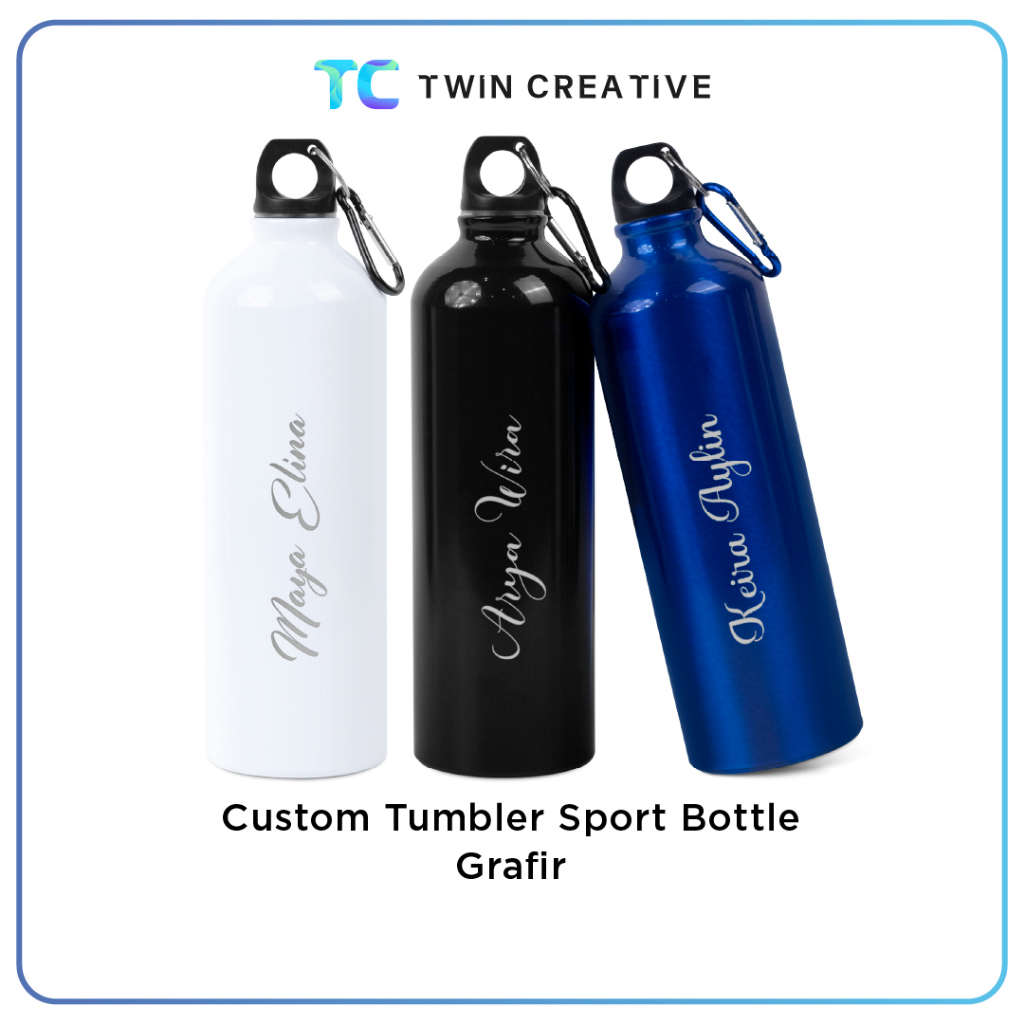 Tumbler Sport Stainless 750ml Custom Print - Sport Bottle Print