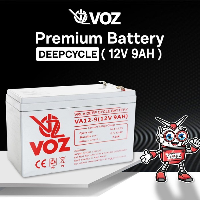 Voz Baterai Deep Cycle 12V 9 Ah | Baterai UPS |Baterai Voz