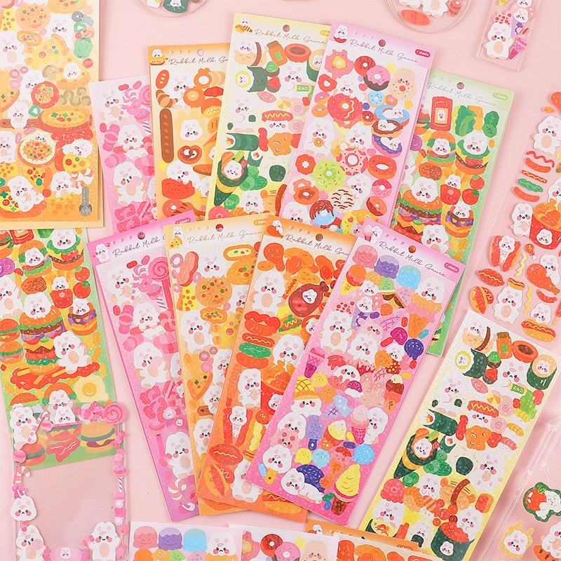 

Sticker Animal Tahan Air Glitter Gold Cute Stickers Lucu Decorative G8