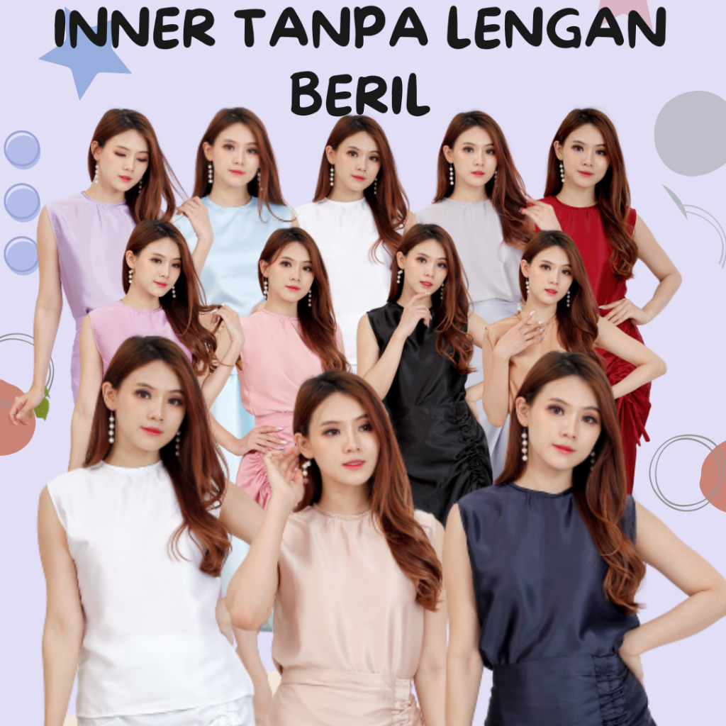 INNER BERIL INNER VELVET TANPA LENGAN