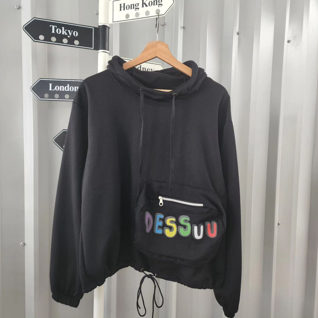 Hoodie Dessuu Sweater Serut Motif Terbaru Gaya Kekinian Pria Wanita