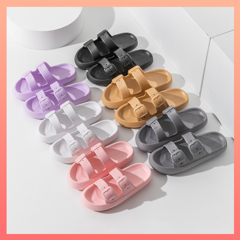 Sandal jelly kasual wanita korea murah Anti slip sandal EVA empuk wanita Sendal selop kekinian wanita Impor terbaru 2024