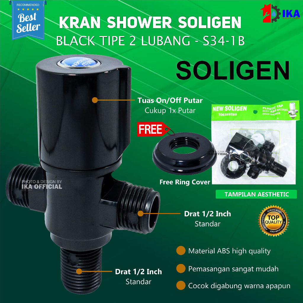 Stop Kran Kloset Soligen 1 2 Cabang Single Double PVC Jet Shower New Keran Bidet Kamar Mandi Kran Shower Stop Keran Kran Kloset PVC Kran Jet Shower Keran Bidet T Soligen Stop Kran Single Stop Kran Toilet Keran Shower Bidet Wastafel 1/2 Inch