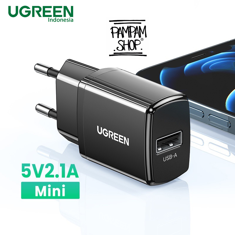 UGREEN ORIGINAL Adaptor Kepala Charger USB 2.1A 10.5W Fast Charging Casan Wall Adapter 2.1 Ampere 2A Ori