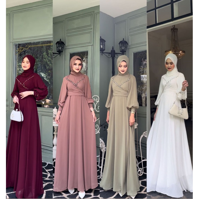 FREE SCRUNCHIE READY STOCK ZURA DRESS / GAMIS PAYET PREMIUM