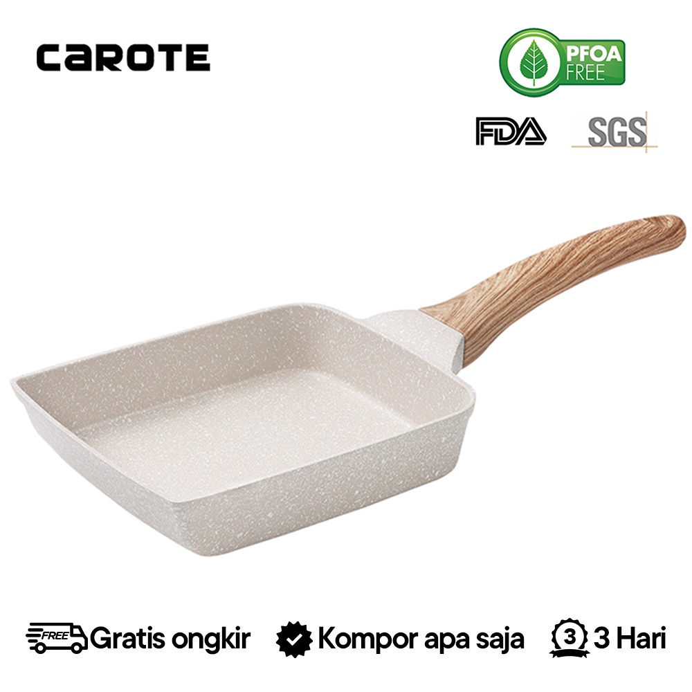 panci/wajan anti lengket/tamagoyaki pan/alat penggorengan/takoyaki pan/15*18CM