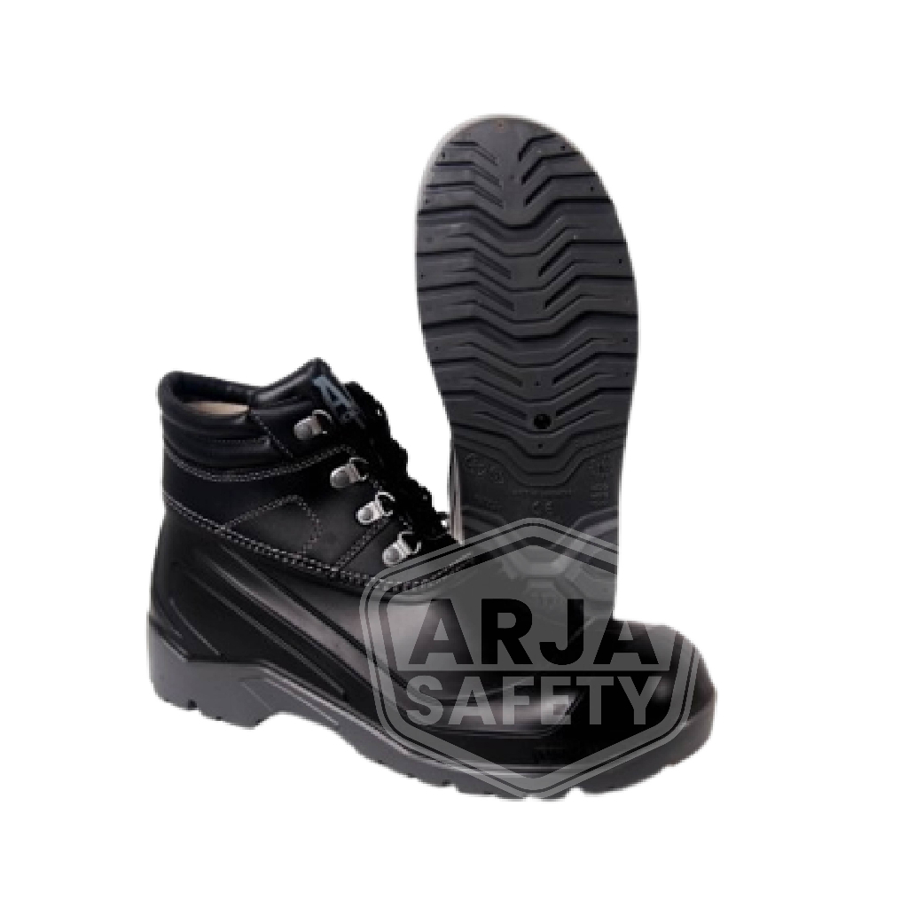 [ ARJA SAFETY ] Sepatu Boot AP Boots AP Max Hitam - Sepatu Anti Slip | Sepatu Safety kerja | Sepatu Proyek | Sepatu Kontruksi | Sepatu Kerja