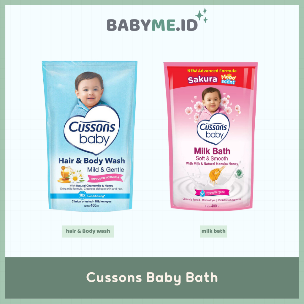 Cussonns Baby Hair &amp; Body Milk Bath 400ml