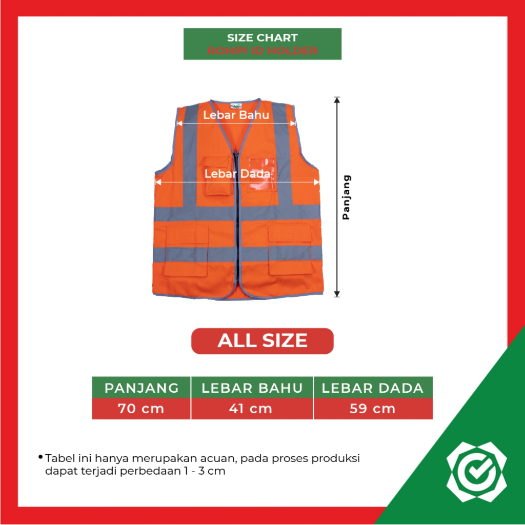 Rompi Safety Proyek ID Holder Scotlight IMJ