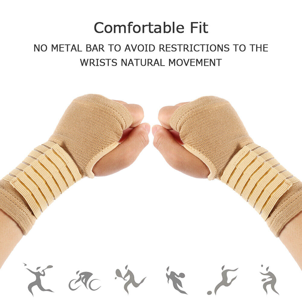 Pelindung Pergelangan Tangan Wrist Support Gym Fitness 2 PCS - FO-2 - Khaki
