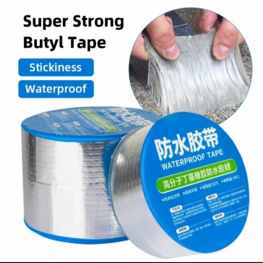 LAKBAN ALUMINIUM LAKBAN ANTI BOCOR ANTI AIR ALUMINIUM FOIL BUTYL SUPER