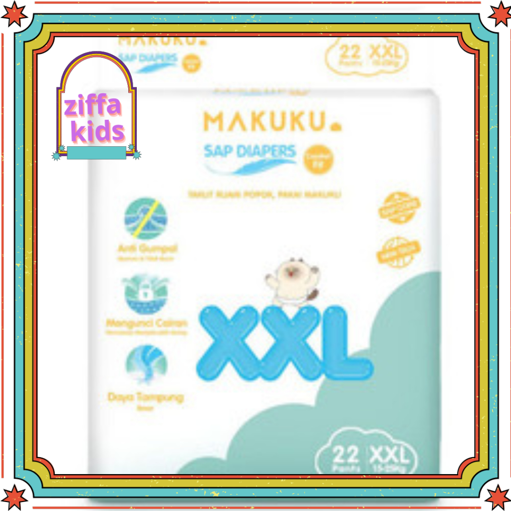 MAKUKU SAP Diapers Comfort Fit Mini Pants XXL22