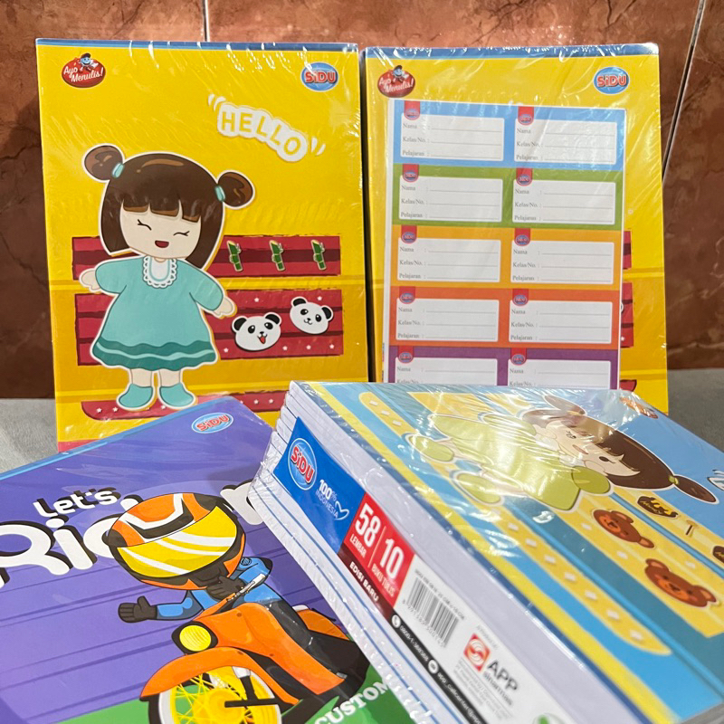 

CTShopID Buku Tulis Sinar Dunia SIDU 38 Lembar 58 Lembar 1 Pak Isi 10 Buku
