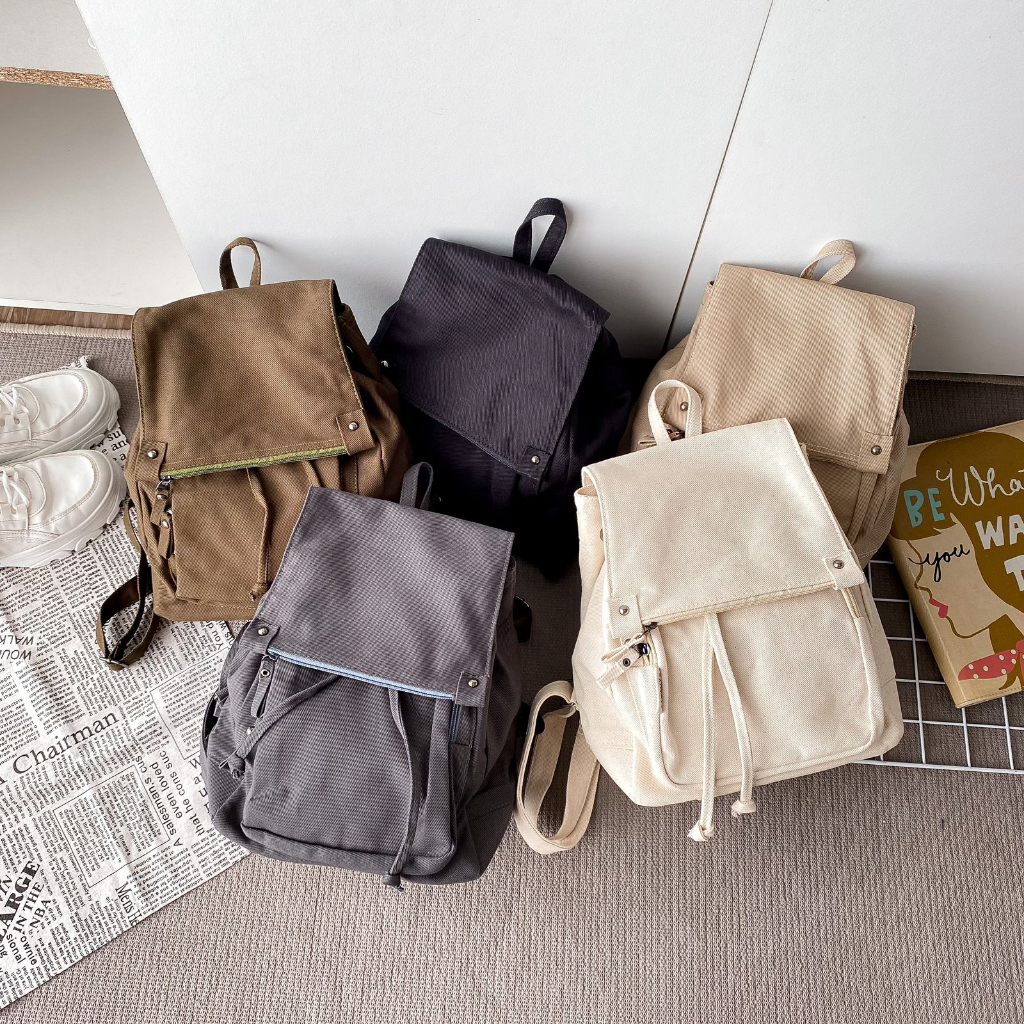 Joya Canvas Ransel- Tweelyforbag - Tas Ransel Wanita - Tas Wanita