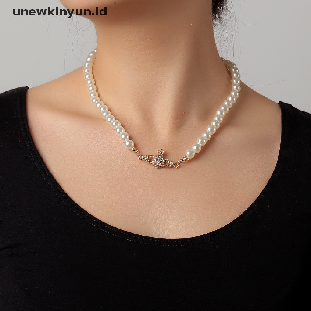 Kalung Choker Mutiara Imitasi Untuk Wanita