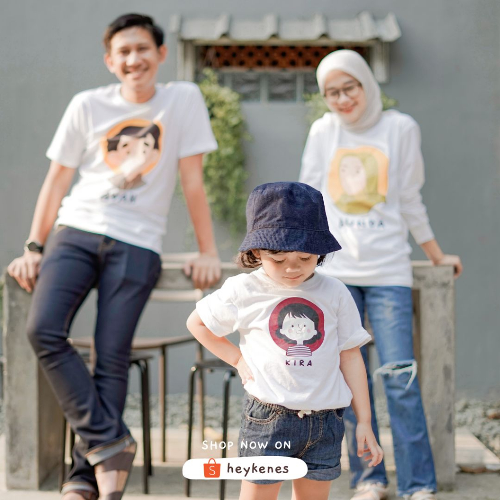 Heykenes Kaos Anak Custom Character Cotton 30s