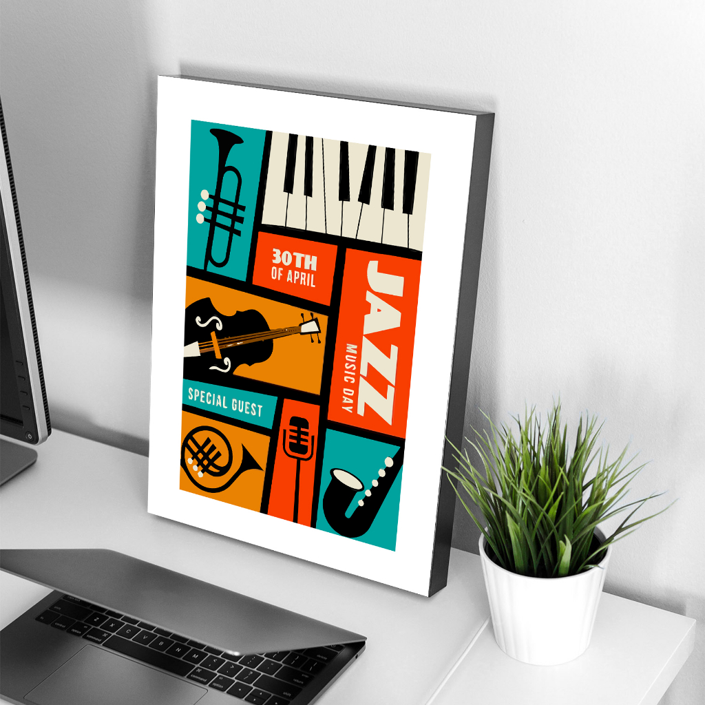 Hiasan dinding musik jazz Wall decor poster