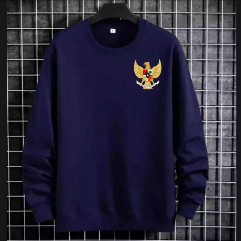 Sweater pria atasan lengan panjang baju kaos pria baju cowok garuda