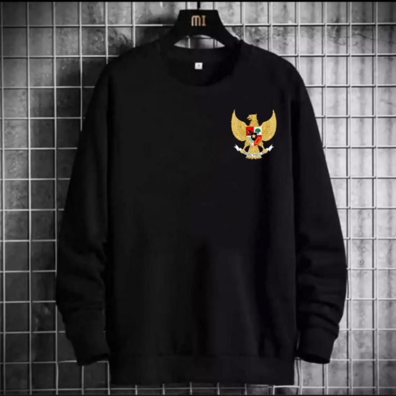 Sweater pria atasan lengan panjang baju kaos pria baju cowok garuda