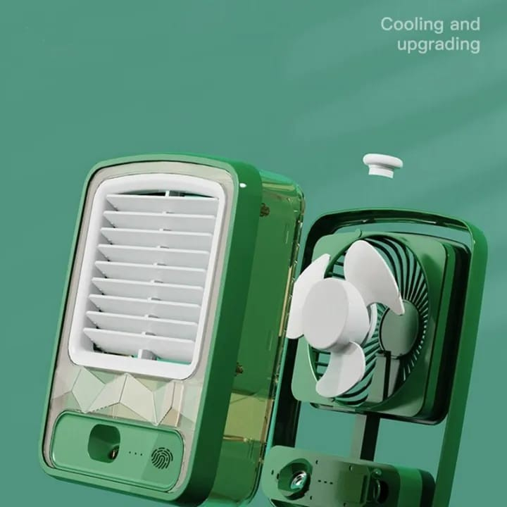 &lt;^ SJA ^&gt;  Kipas Pendingin Mini AC Portbale Air Cooler Mobil &amp; Ruangan / Kipas AC Mini Dingin Penyejuk Humidifier Multifungsi LED Fan