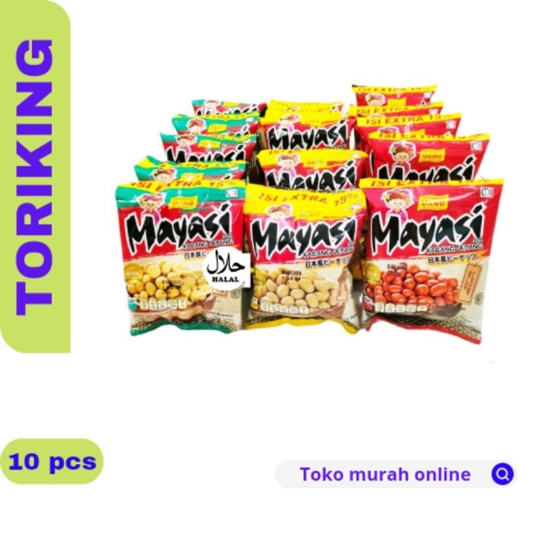 

MAYASI KACANG ALA JEPANG - PEDAS/BAWANG/JAGUNG (1Renteng isi 10 pcs)