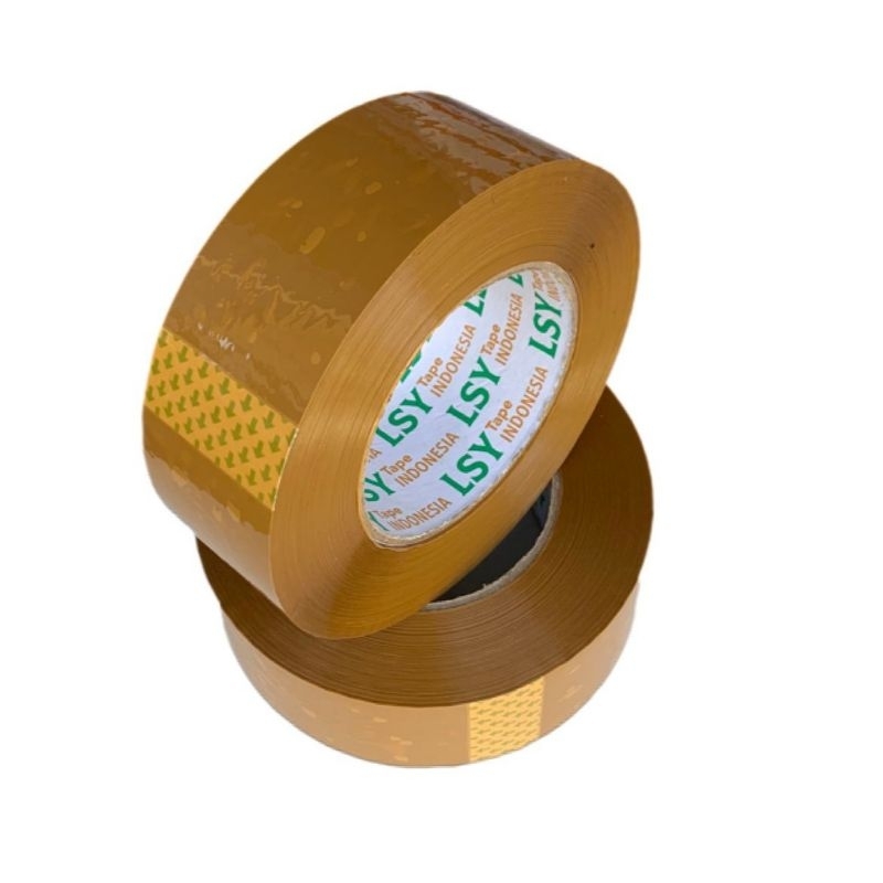

lakban bening - cokelat termurah LSY TAPE 1 dus isi 24 roll 300yard CHO