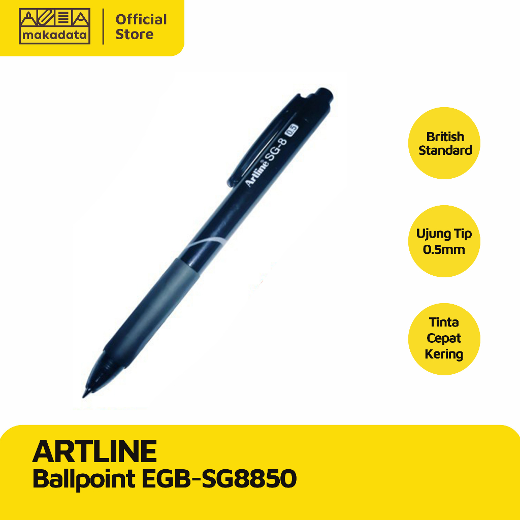 

BALLPOINT / BOLPEN / PULPEN ARTLINE EGB-SG8850 0.5 MM (1PCS) MURAH