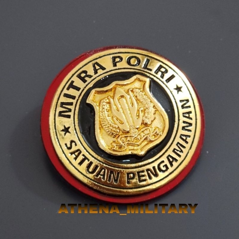 Pin Mitra Polri satpam mika | Pin Mitra Polisi satpam mirror